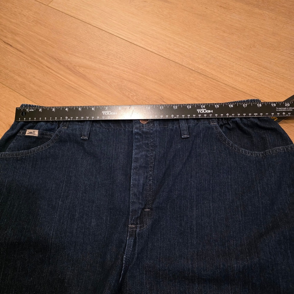 Lee Womens Relaxed Fit Tapered Leg Jeans Dark Wash Mid Rise 20W Medium NEW - Picture 6 of 11